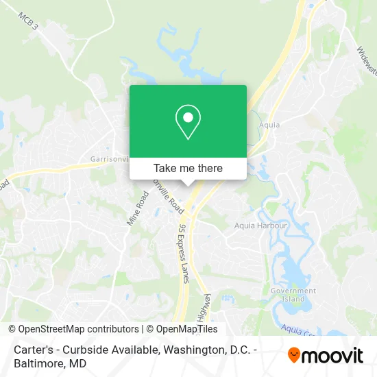 Carter's - Curbside Available map