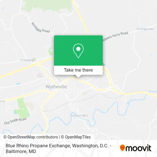Blue Rhino Propane Exchange map
