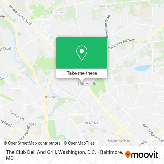 The Club Deli And Grill map