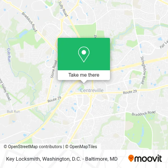 Key Locksmith map