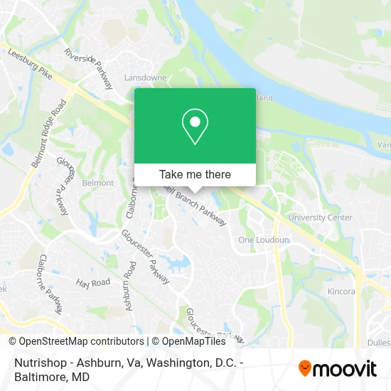 Nutrishop - Ashburn, Va map