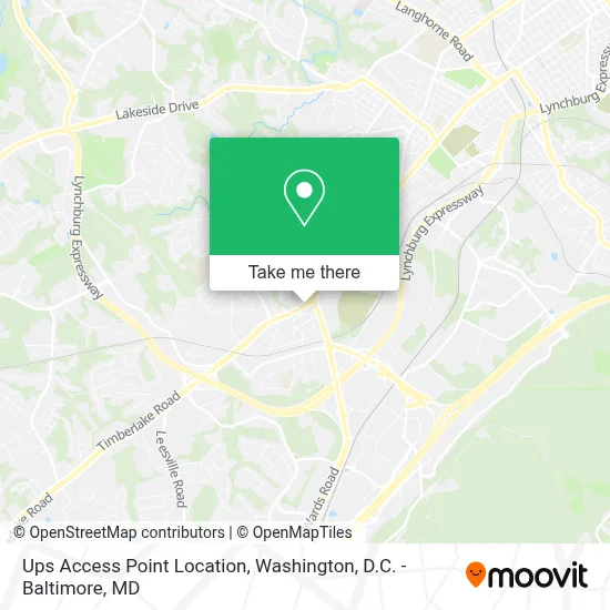 Ups Access Point Location map