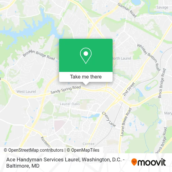 Ace Handyman Services Laurel map