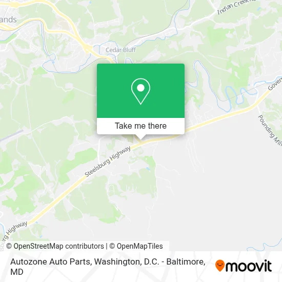 Autozone Auto Parts map