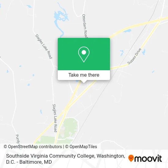 Southside Virginia Community College map
