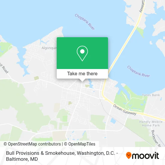 Bull Provisions & Smokehouse map