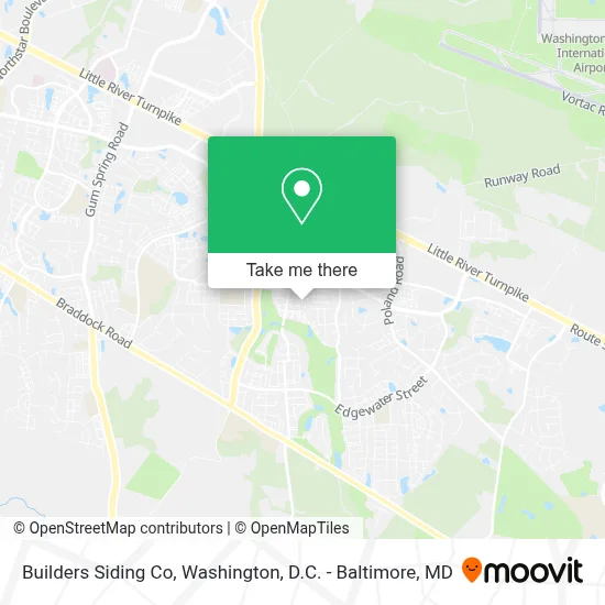 Builders Siding Co map