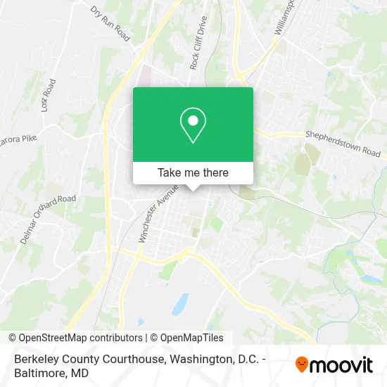 Berkeley County Courthouse map