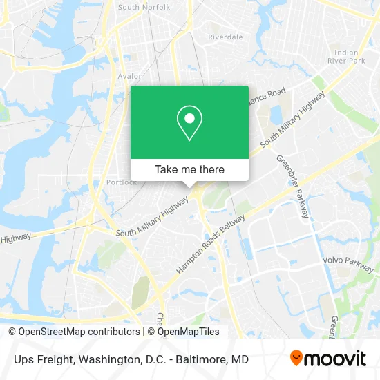 Ups Freight map