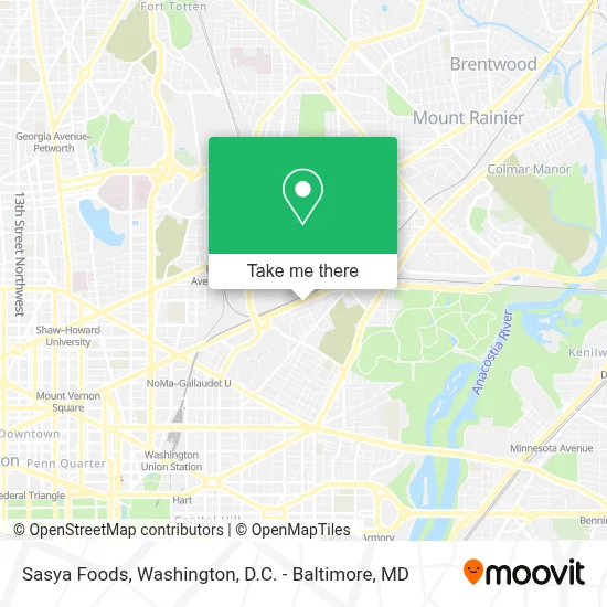 Sasya Foods map
