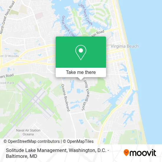 Solitude Lake Management map