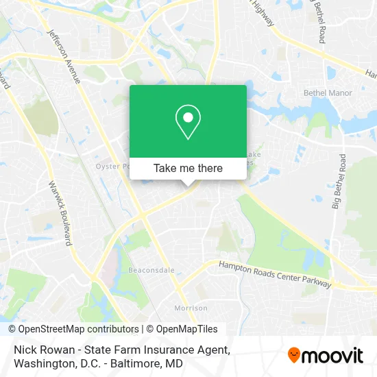 Nick Rowan - State Farm Insurance Agent map