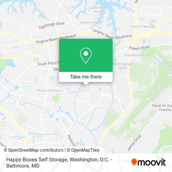Happy Boxes Self Storage map