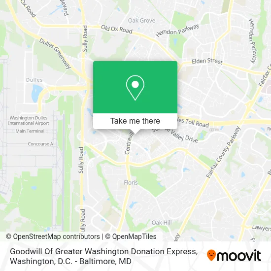 Goodwill Of Greater Washington Donation Express map