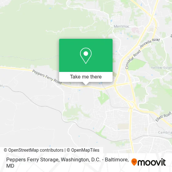Peppers Ferry Storage map