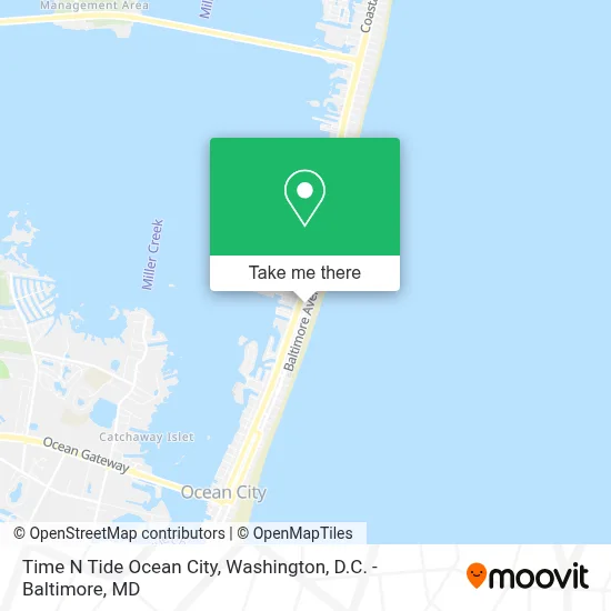 Time N Tide Ocean City map