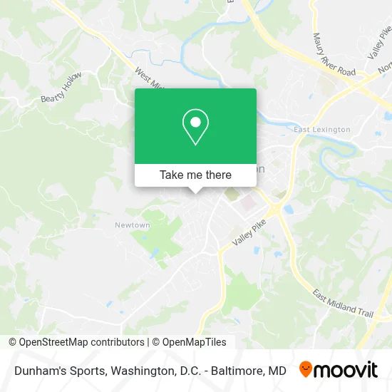 Dunham's Sports map