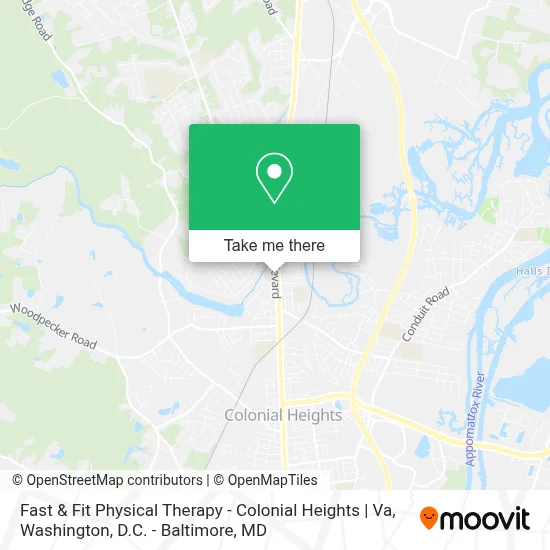Fast & Fit Physical Therapy - Colonial Heights | Va map