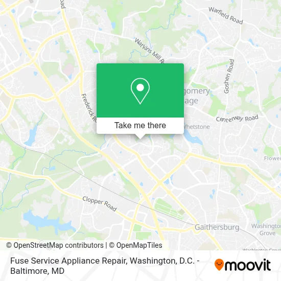 Fuse Service Appliance Repair map