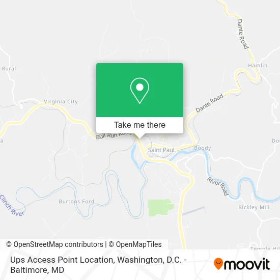 Ups Access Point Location map