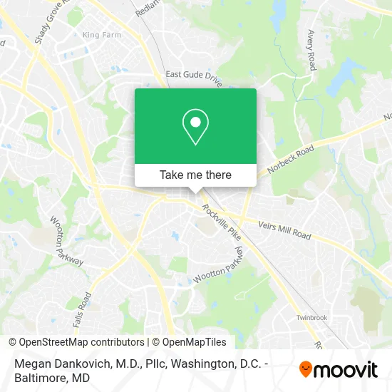 Megan Dankovich, M.D., Pllc map