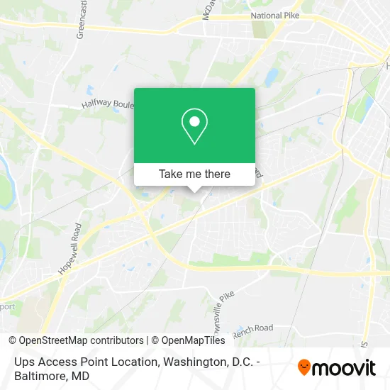 Ups Access Point Location map