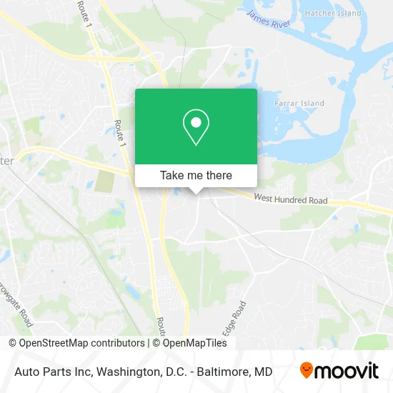 Auto Parts Inc map