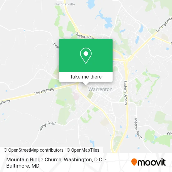 Mountain Ridge Church map