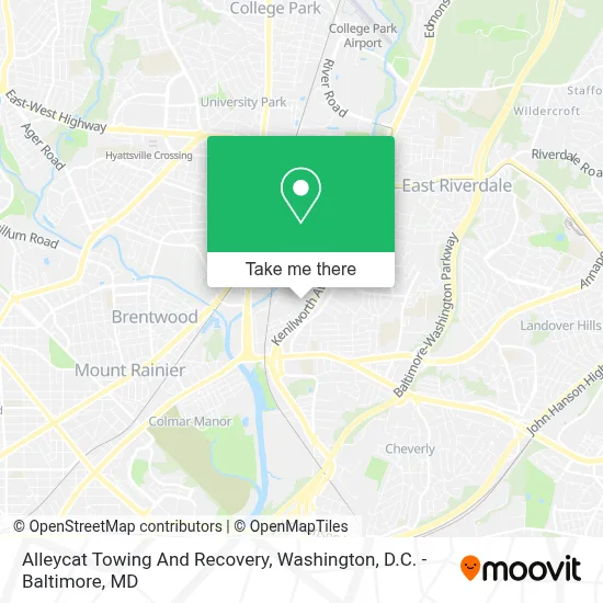 Alleycat Towing And Recovery map