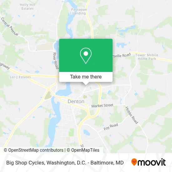Big Shop Cycles map