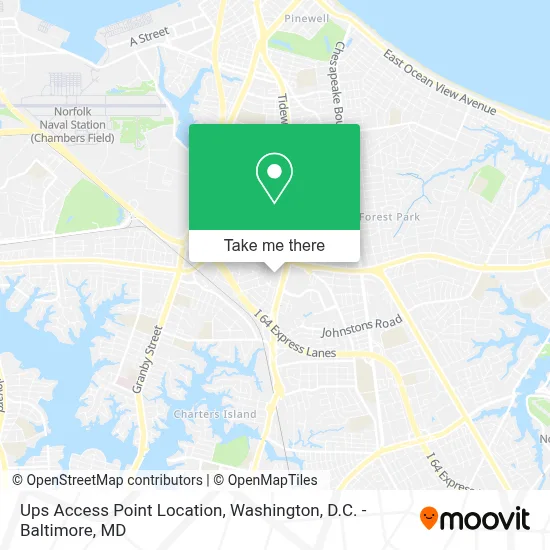 Ups Access Point Location map