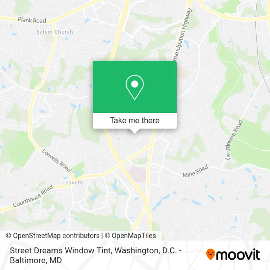 Street Dreams Window Tint map