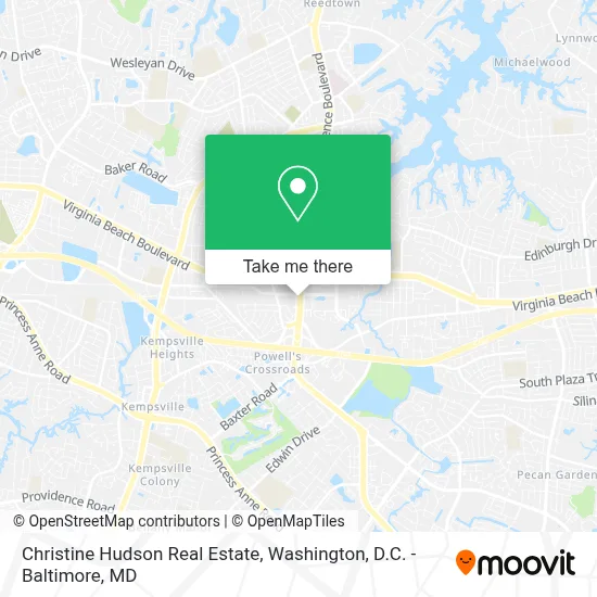 Christine Hudson Real Estate map