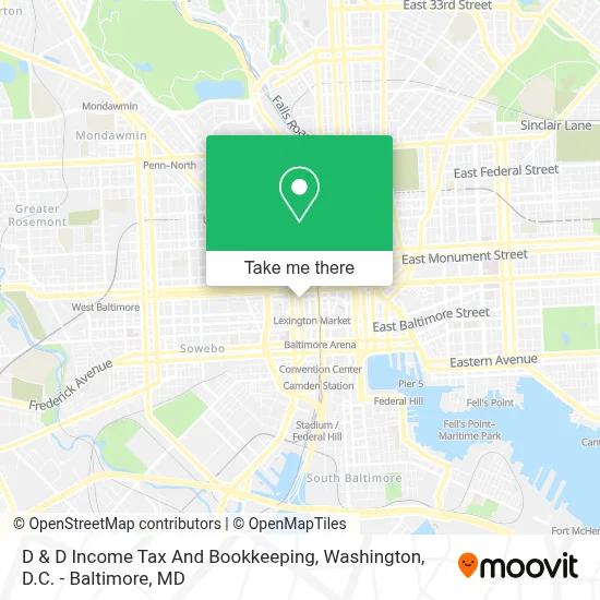 D & D Income Tax And Bookkeeping map