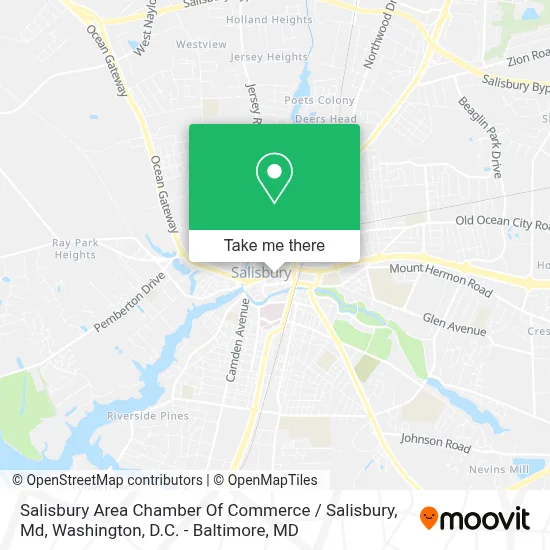 Salisbury Area Chamber Of Commerce / Salisbury, Md map