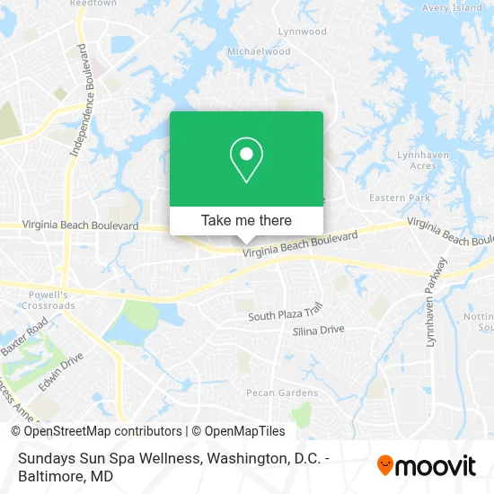 Sundays Sun Spa Wellness map