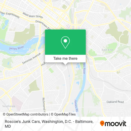 Roscoe's Junk Cars map