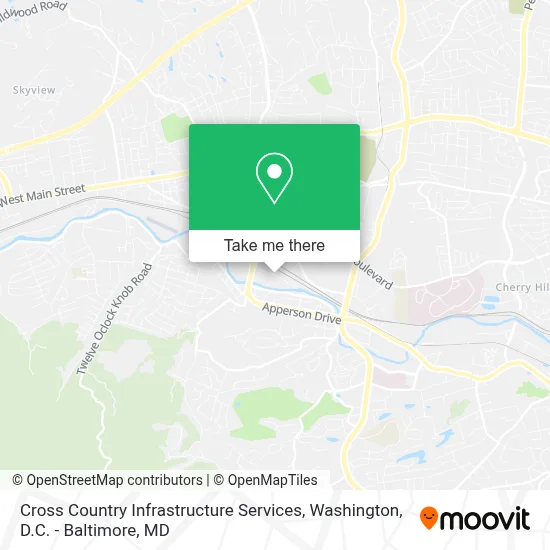 Cross Country Infrastructure Services map
