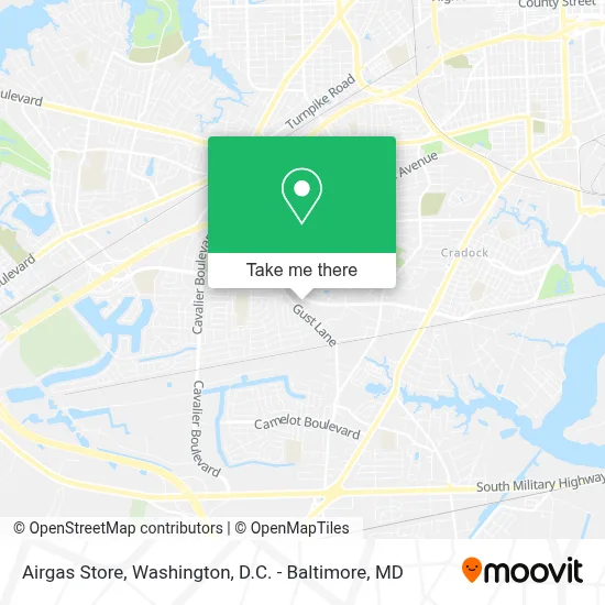 Airgas Store map