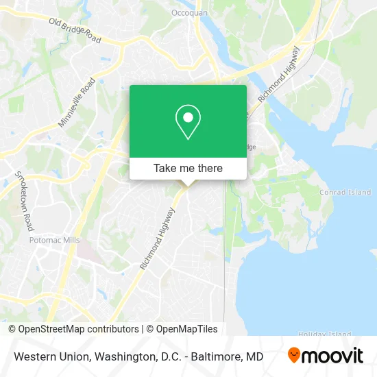 Western Union map