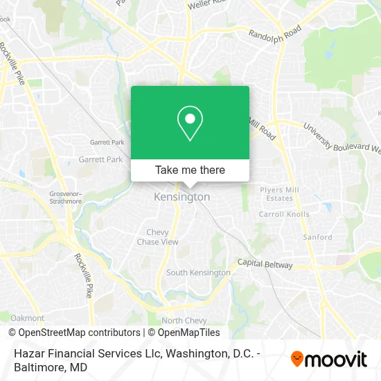 Hazar Financial Services Llc map