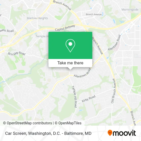 Car Screen map