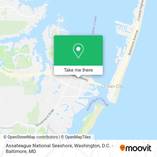 Assateague National Seashore map