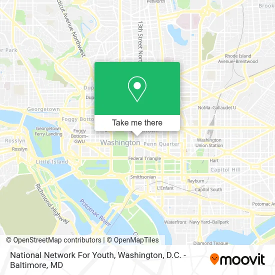 National Network For Youth map