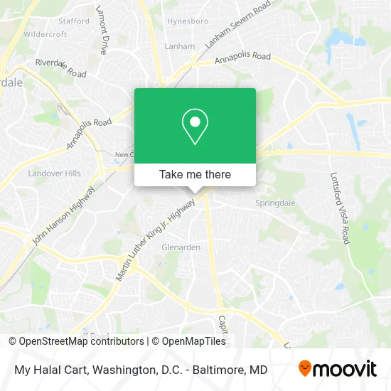 My Halal Cart map