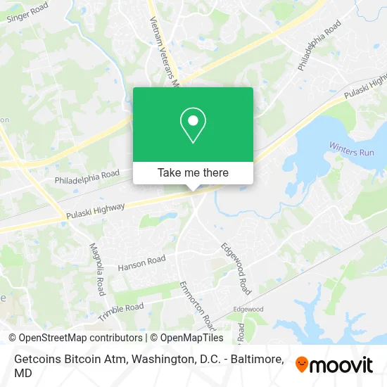 Getcoins Bitcoin Atm map