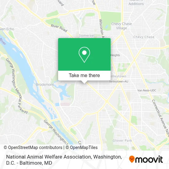 National Animal Welfare Association map