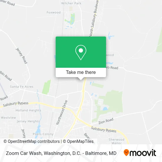 Zoom Car Wash map