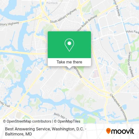 Best Answering Service map