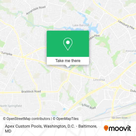 Apex Custom Pools map
